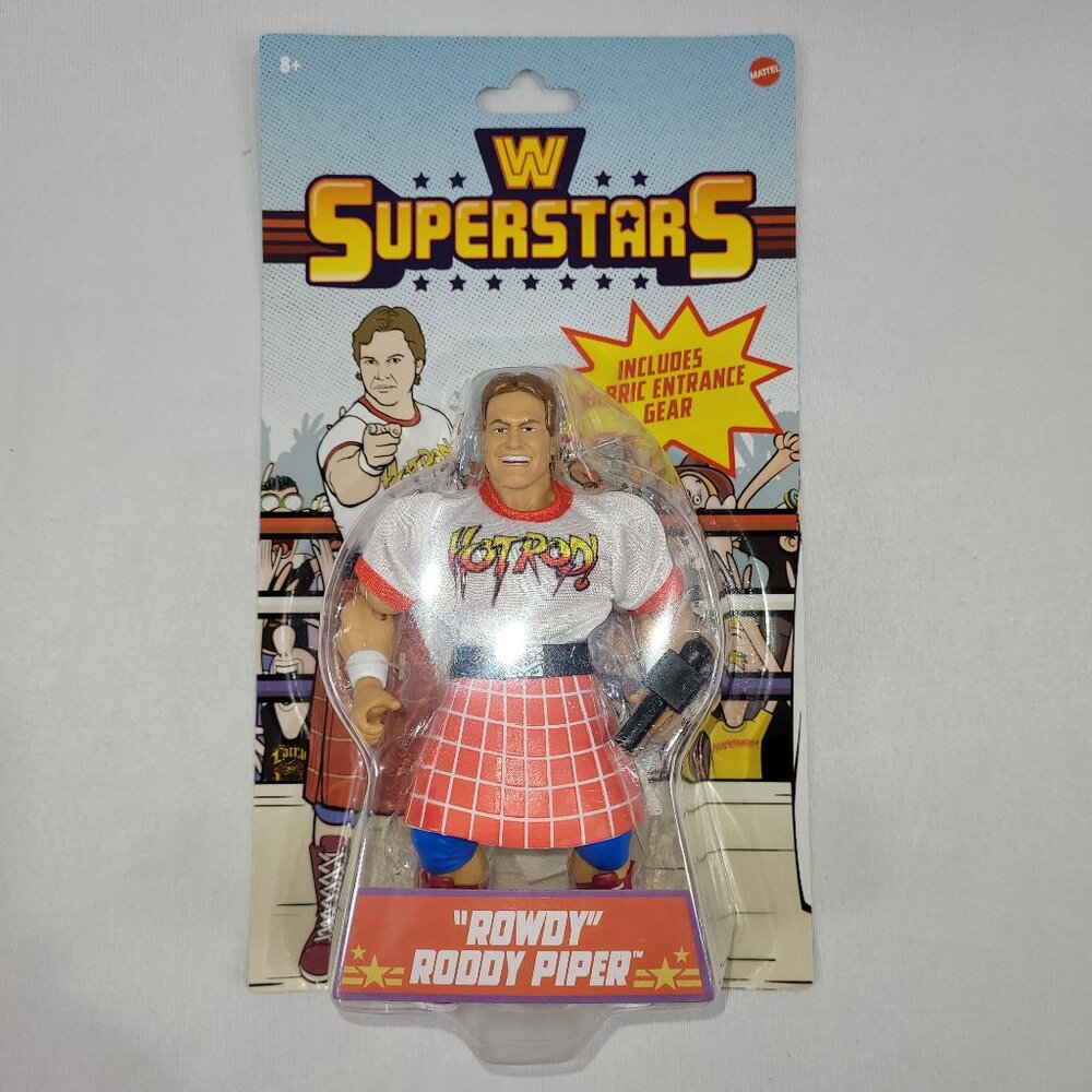 WWF Wrestling Superstars Rowdy Roddy Piper 2023 Wrestling Action Figure NEW